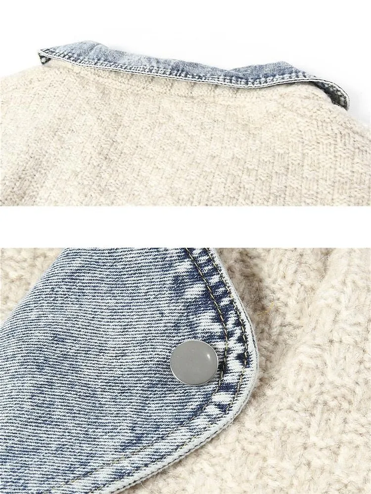 Pre Order:  Denim Knit Sweater