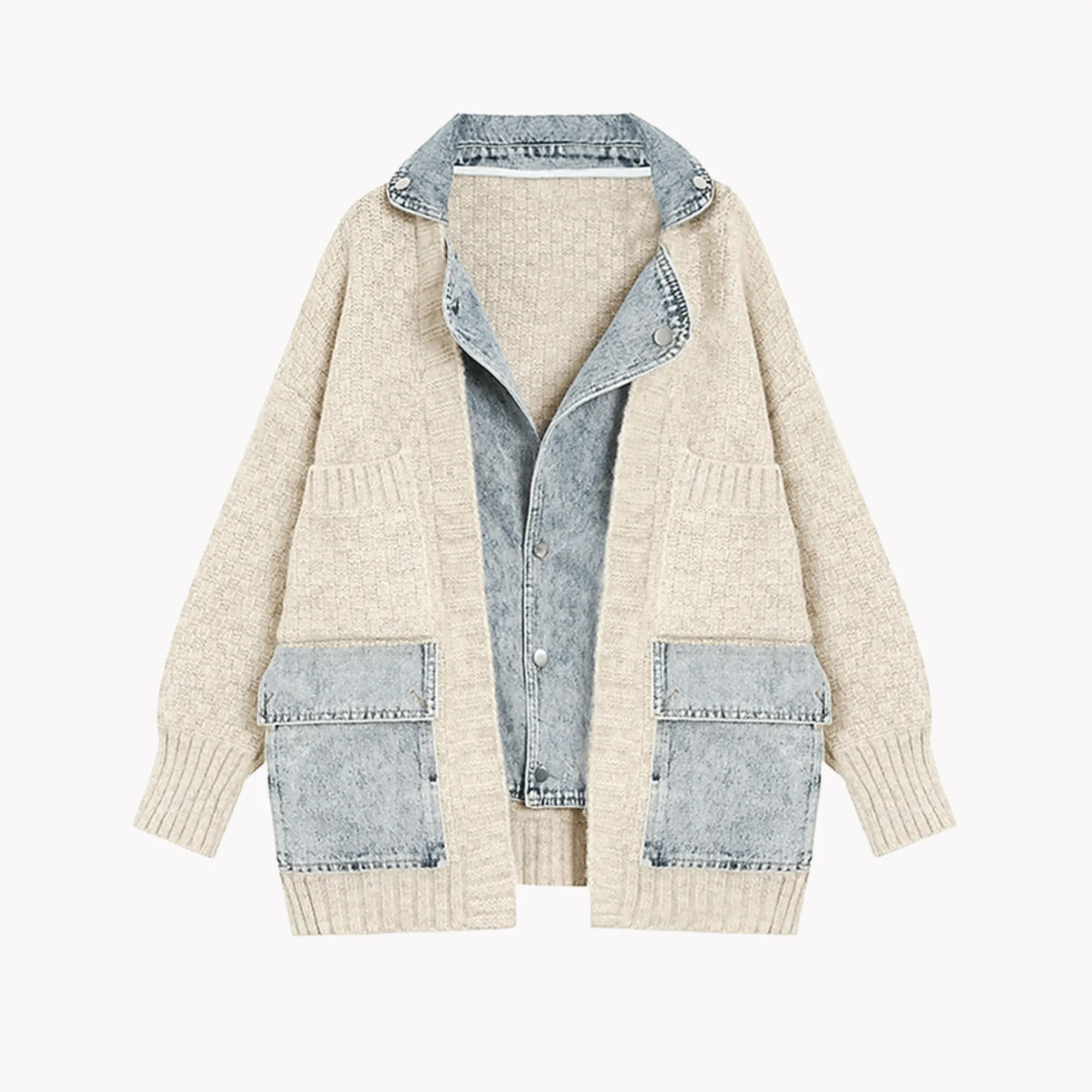 Pre Order:  Denim Knit Sweater