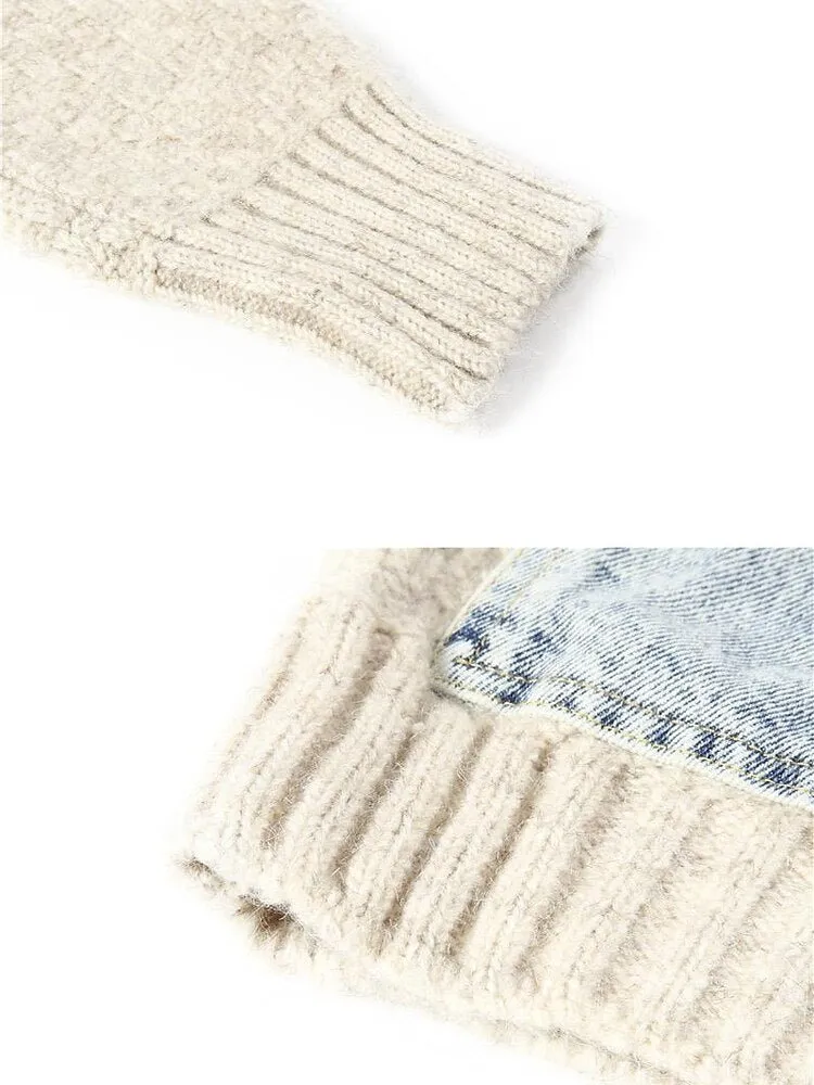 Pre Order:  Denim Knit Sweater