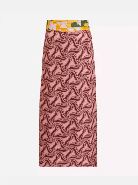 Printed maxi skirt