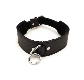 Quality Strong Leather 0-Ring Neck Collar/Slave Collar/ Restraint/Neck Restraint/BDSM Gear/Bondage Collar