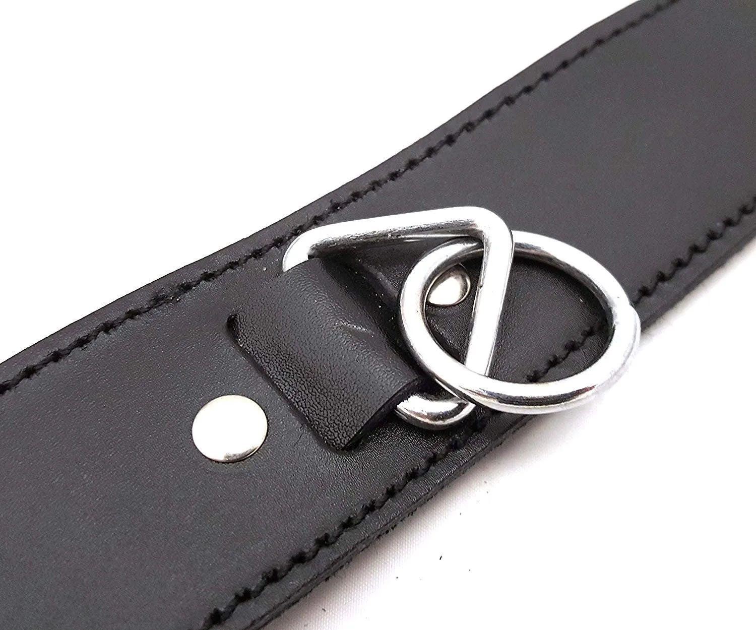 Quality Strong Leather 0-Ring Neck Collar/Slave Collar/ Restraint/Neck Restraint/BDSM Gear/Bondage Collar