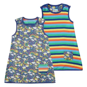 Rainbow Weather Reversible Dress - 1 Left Size 2-3 years