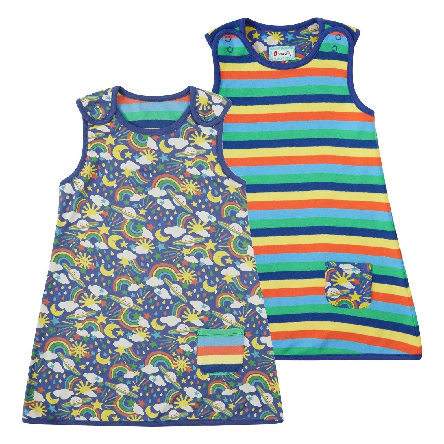 Rainbow Weather Reversible Dress - 1 Left Size 2-3 years