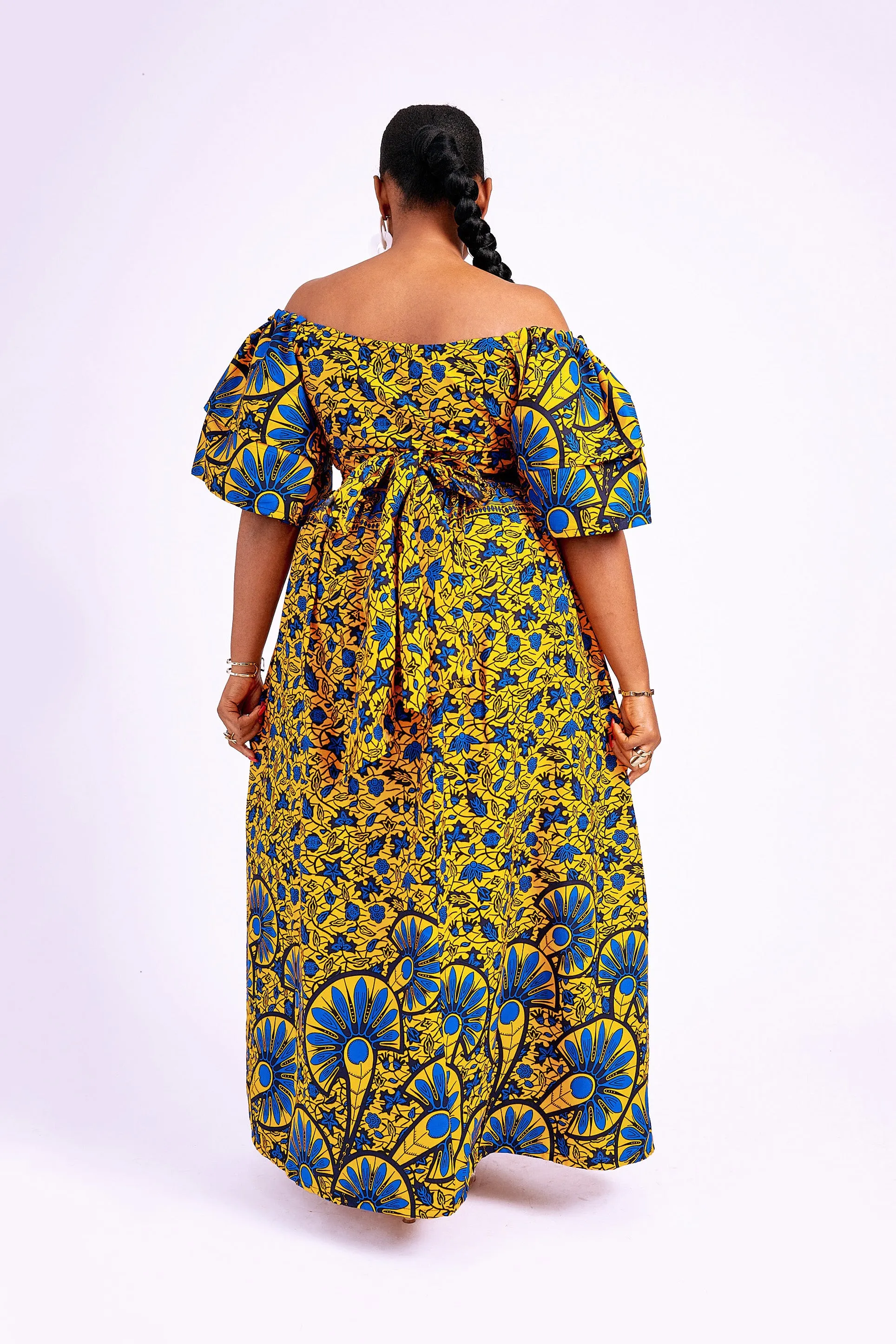 RAIZA AFRICAN PRINT MAXI SKIRT