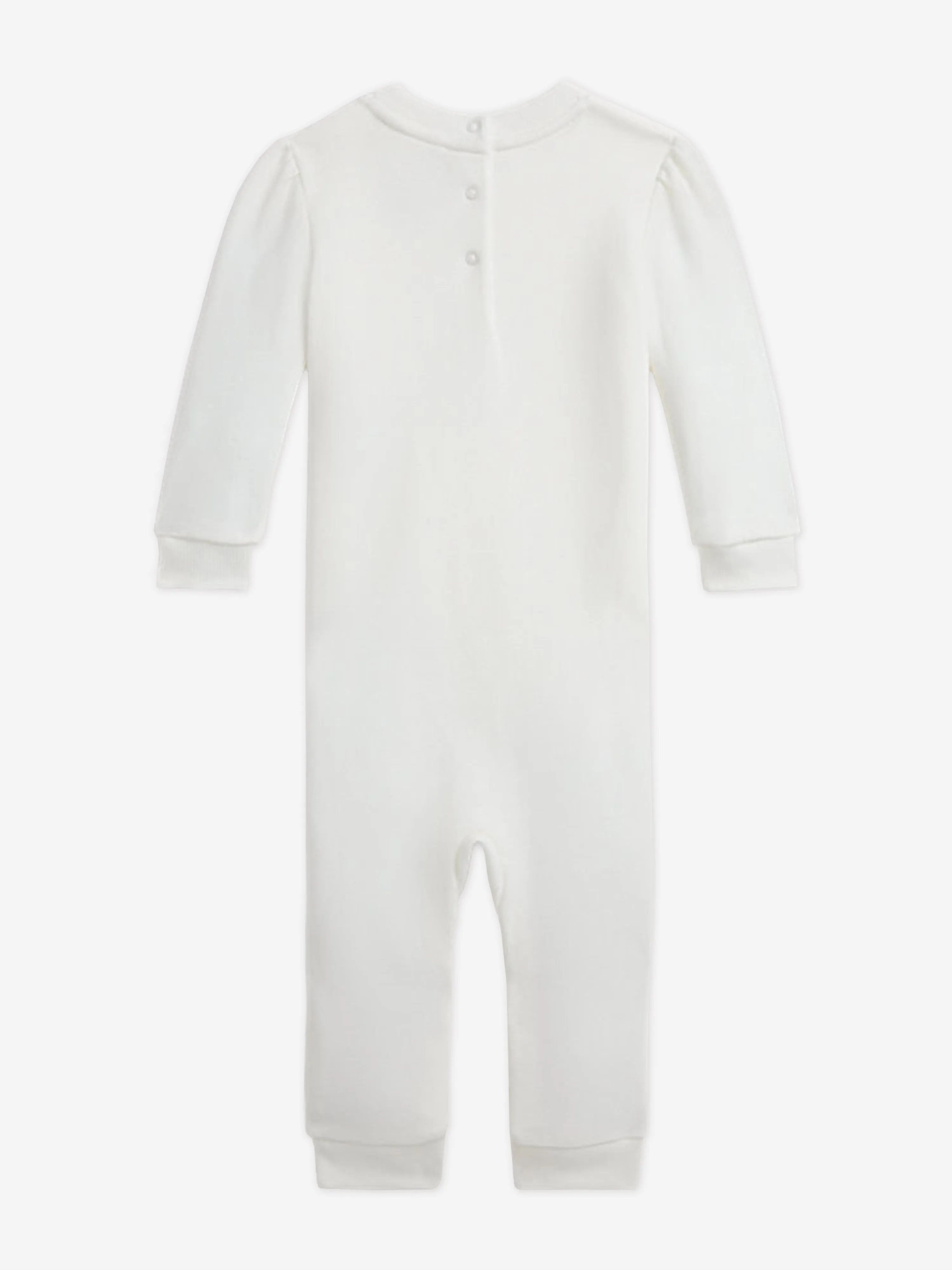 Ralph Lauren Baby Girls Bear Romper in Ivory