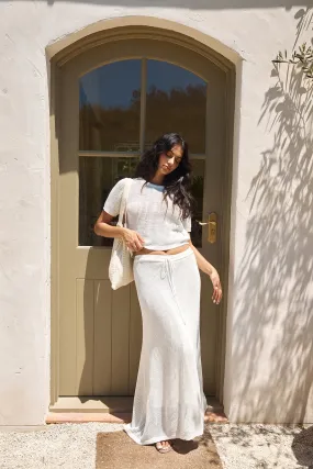 Safe Haven Knit Top White