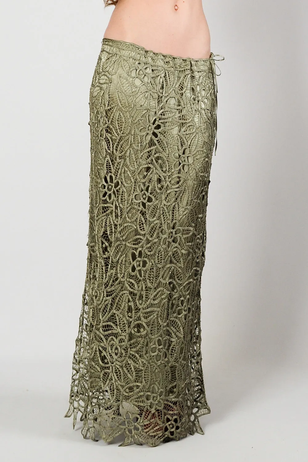 Sage Silk Art Nouveau Crochet Set