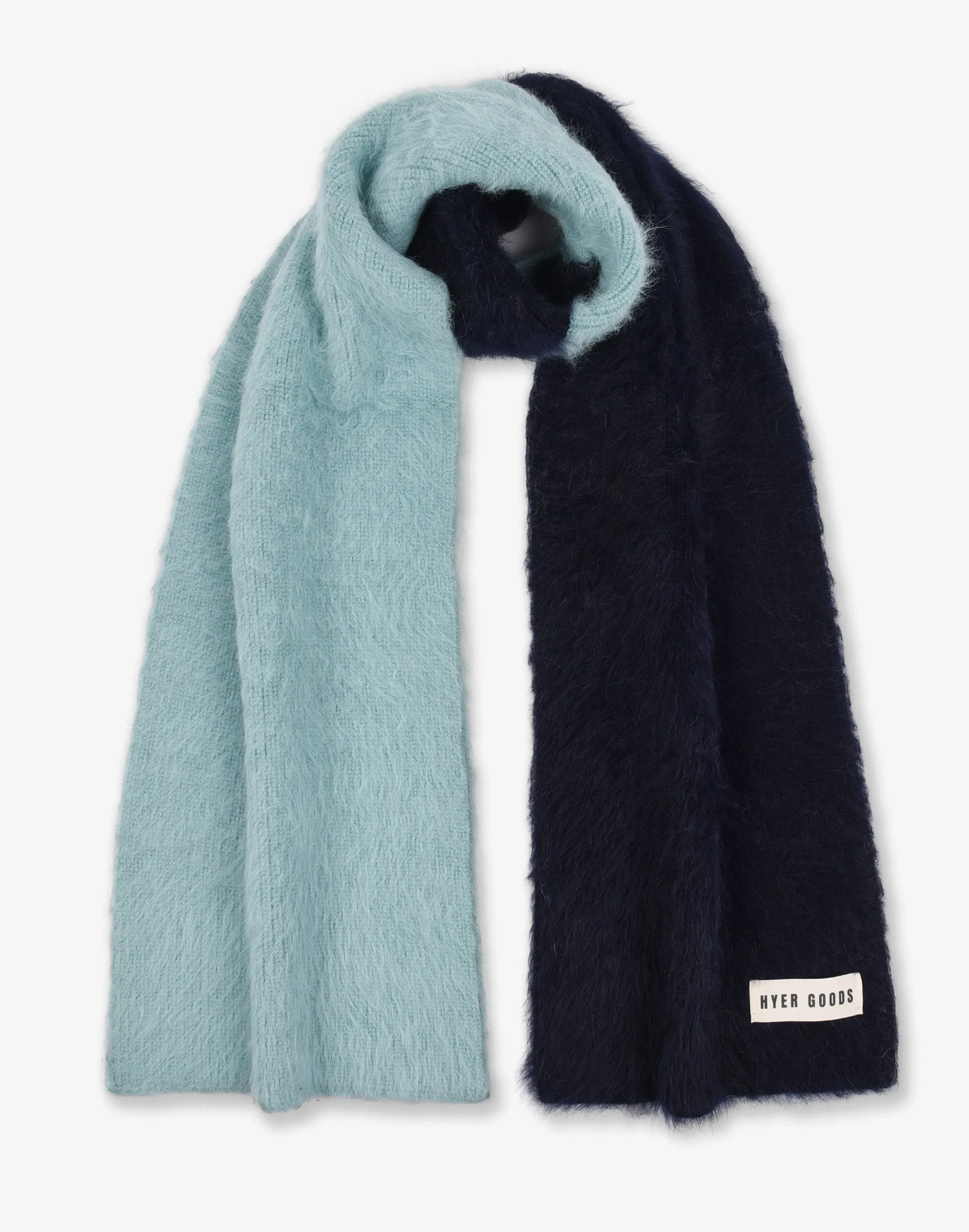 SALVAGED ANGORA SCARF