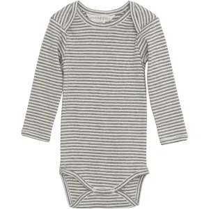 Serendipity Taupe/Offwhite Bodysuit Stripe