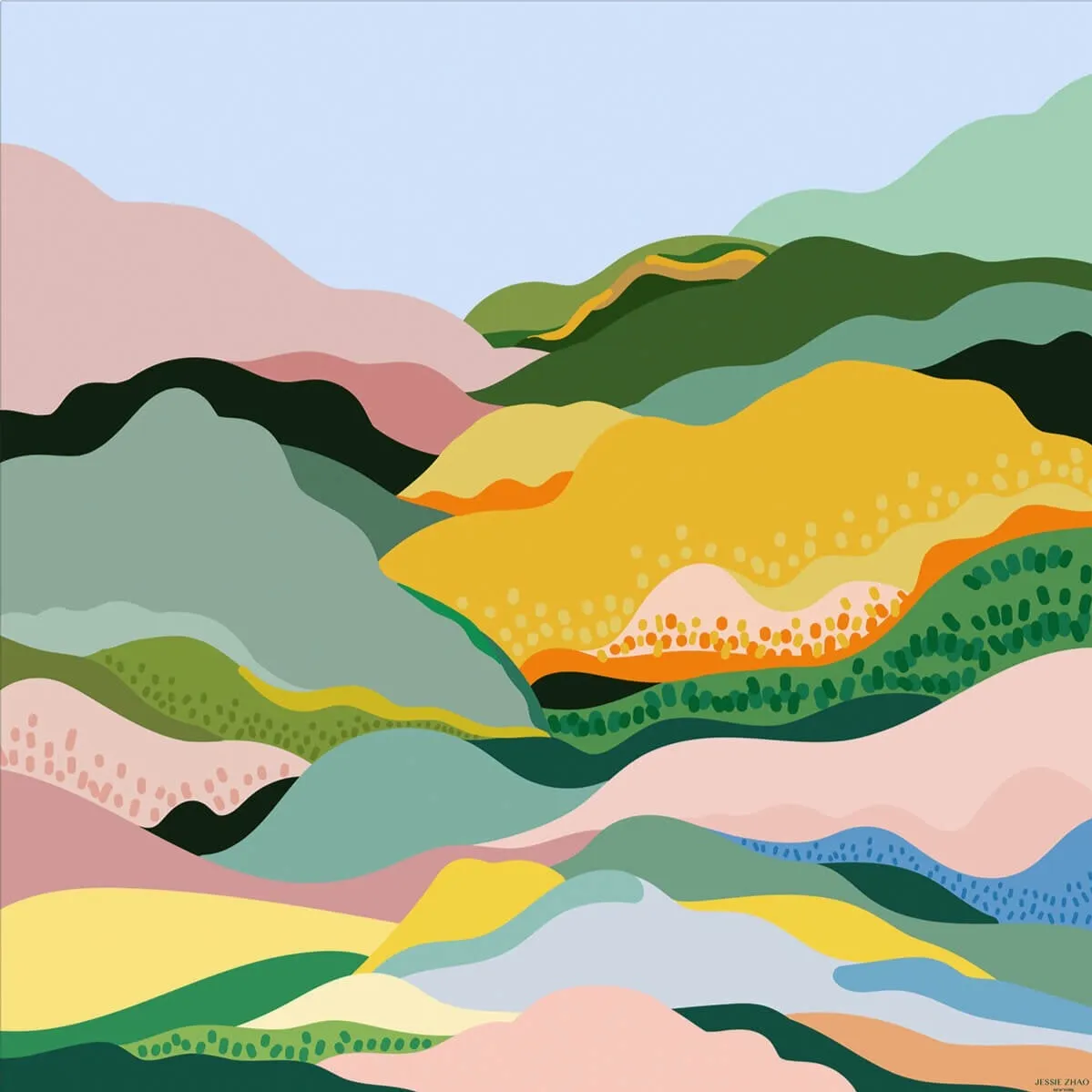Silk Scarf of Spring