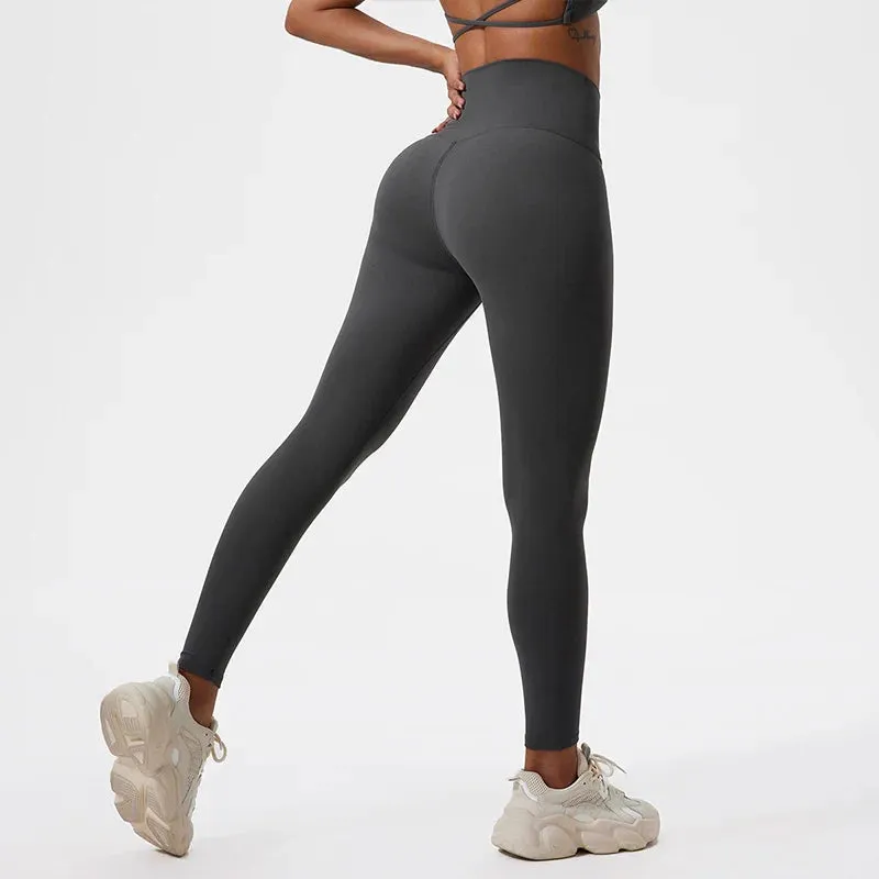Soft High Waist Tights Push Up Breathable Sports Leggings