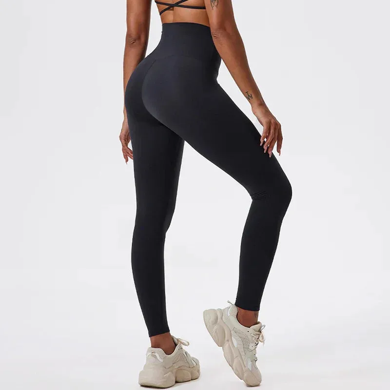 Soft High Waist Tights Push Up Breathable Sports Leggings