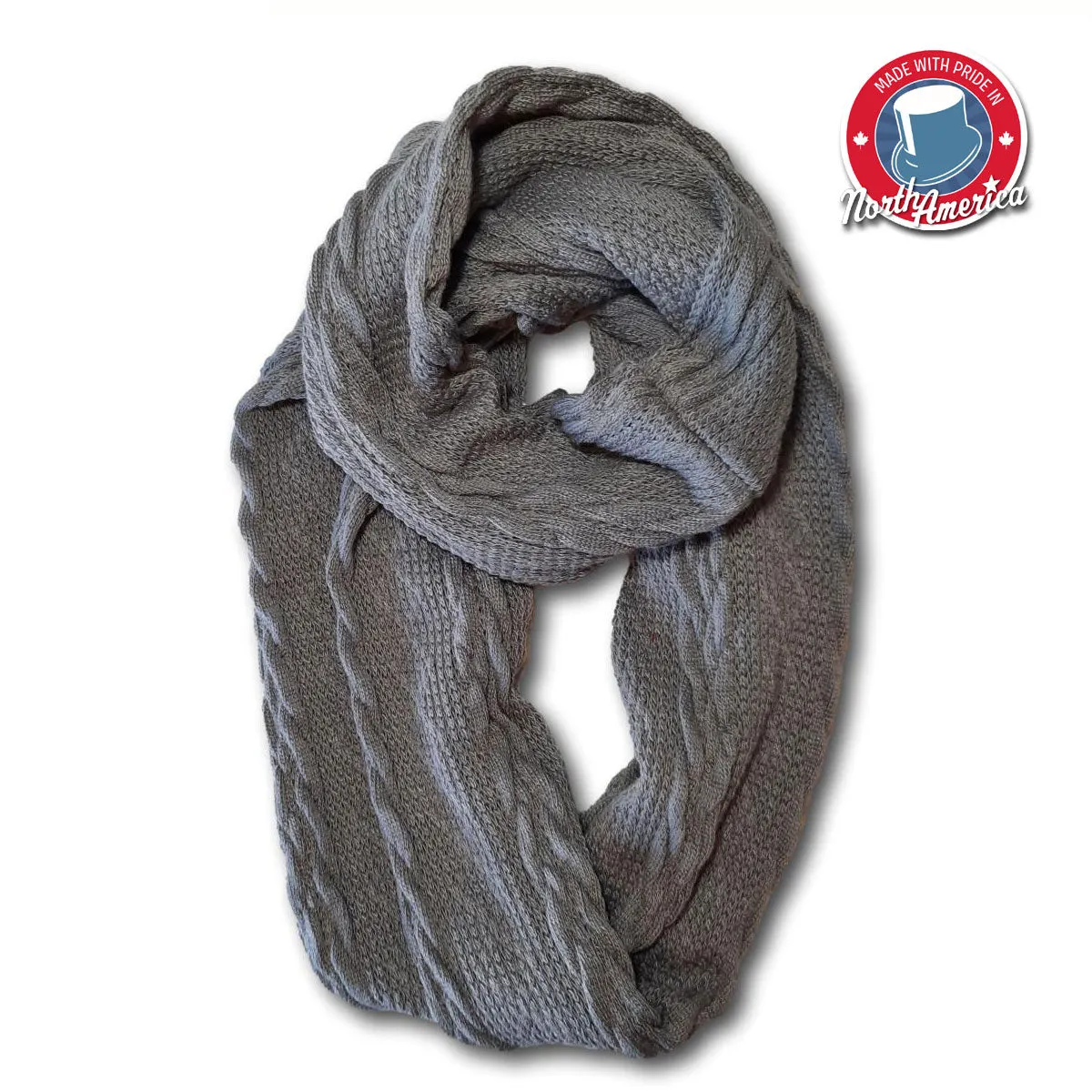Solid Braid Knit Scarf