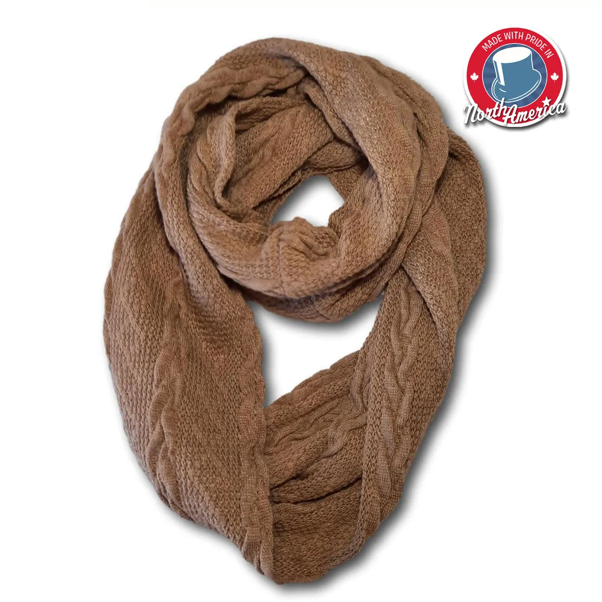Solid Braid Knit Scarf