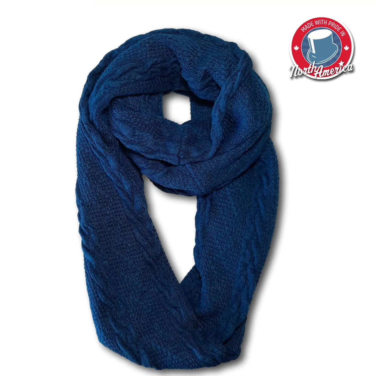 Solid Braid Knit Scarf