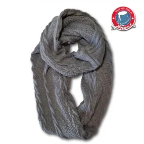 Solid Braid Knit Scarf