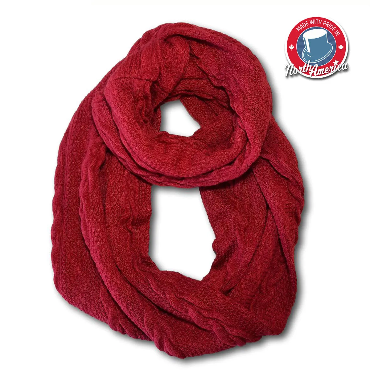 Solid Braid Knit Scarf