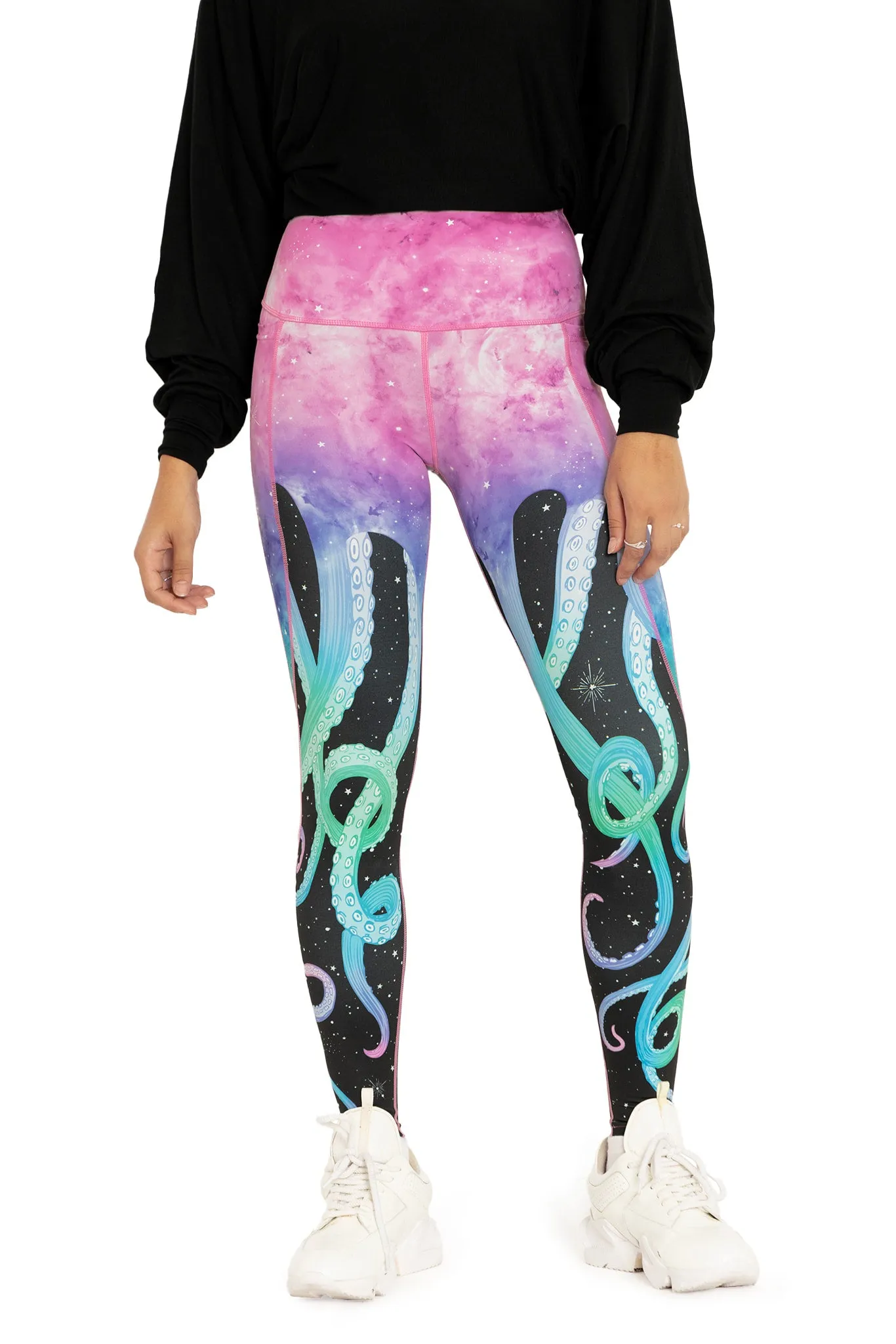 Space Tentacles High Waisted Ninja Pants