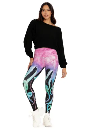 Space Tentacles High Waisted Ninja Pants