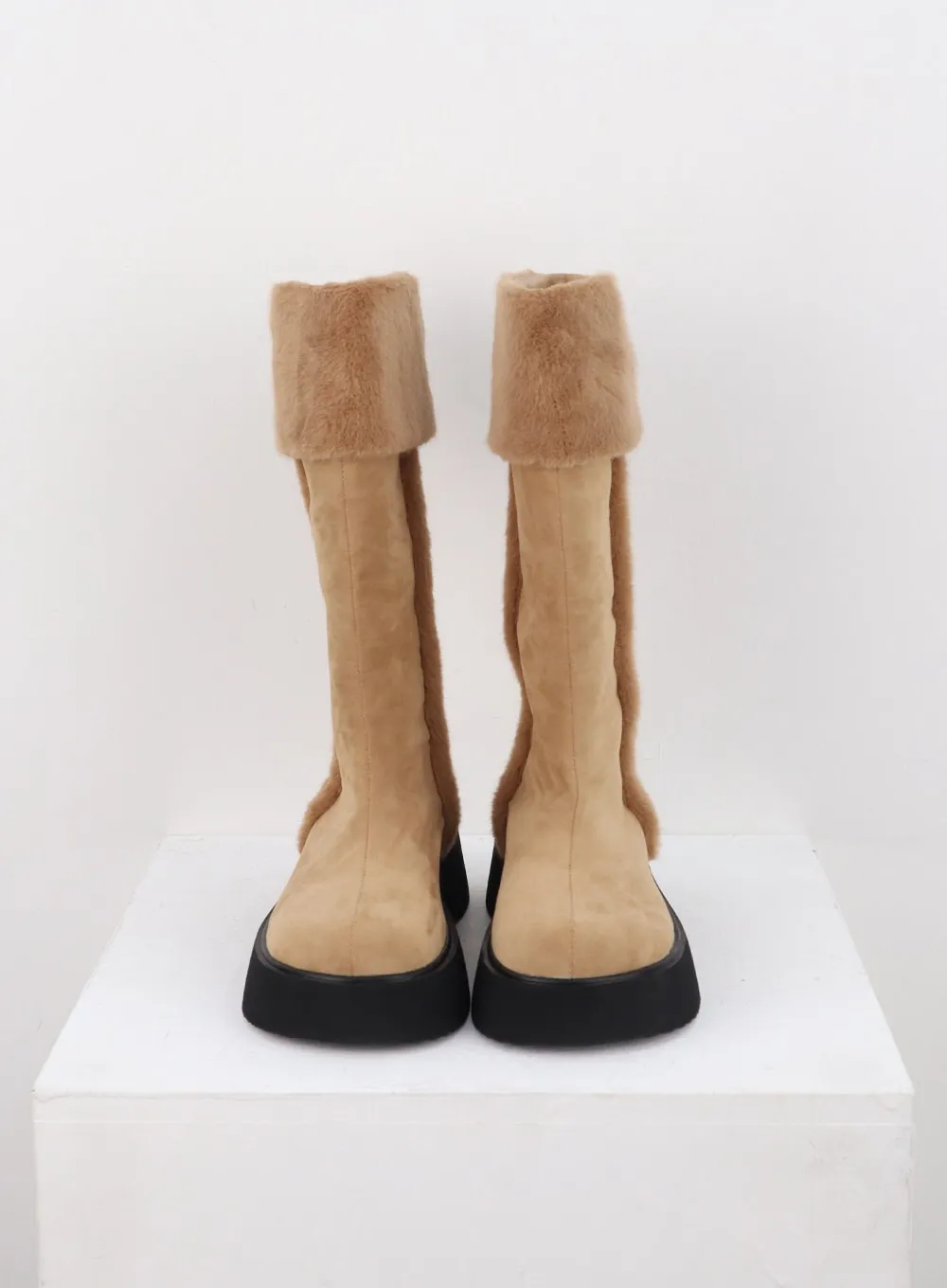 Suede Midi Boots CN315