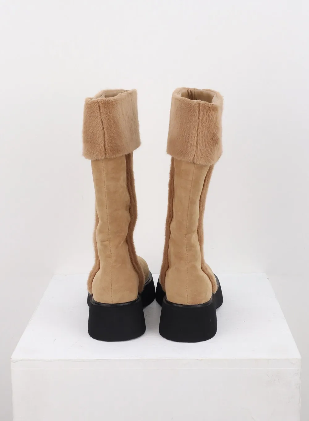 Suede Midi Boots CN315