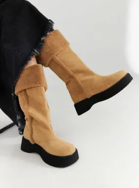 Suede Midi Boots CN315