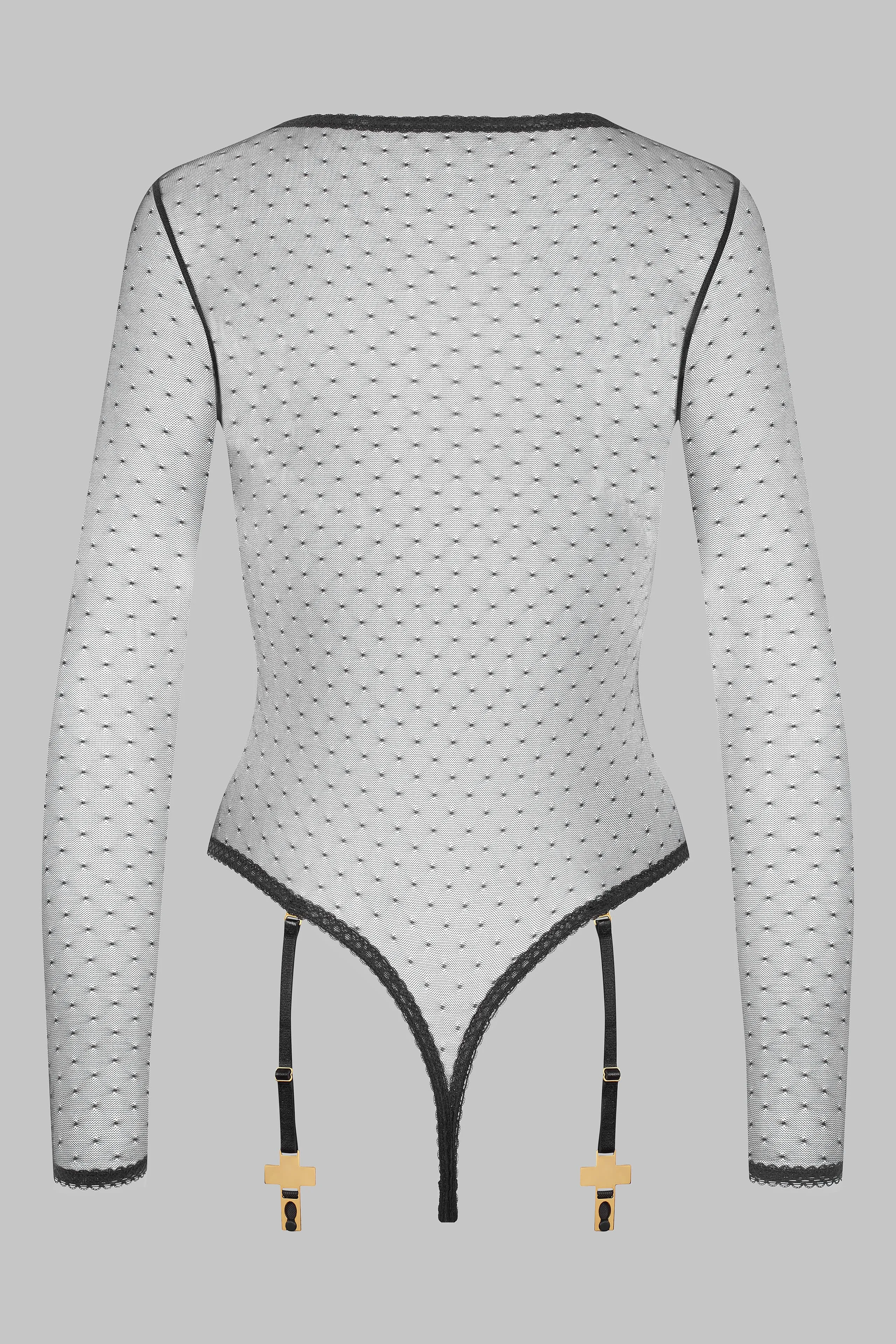 Swiss dot mesh bodysuit - Inspiration Divine