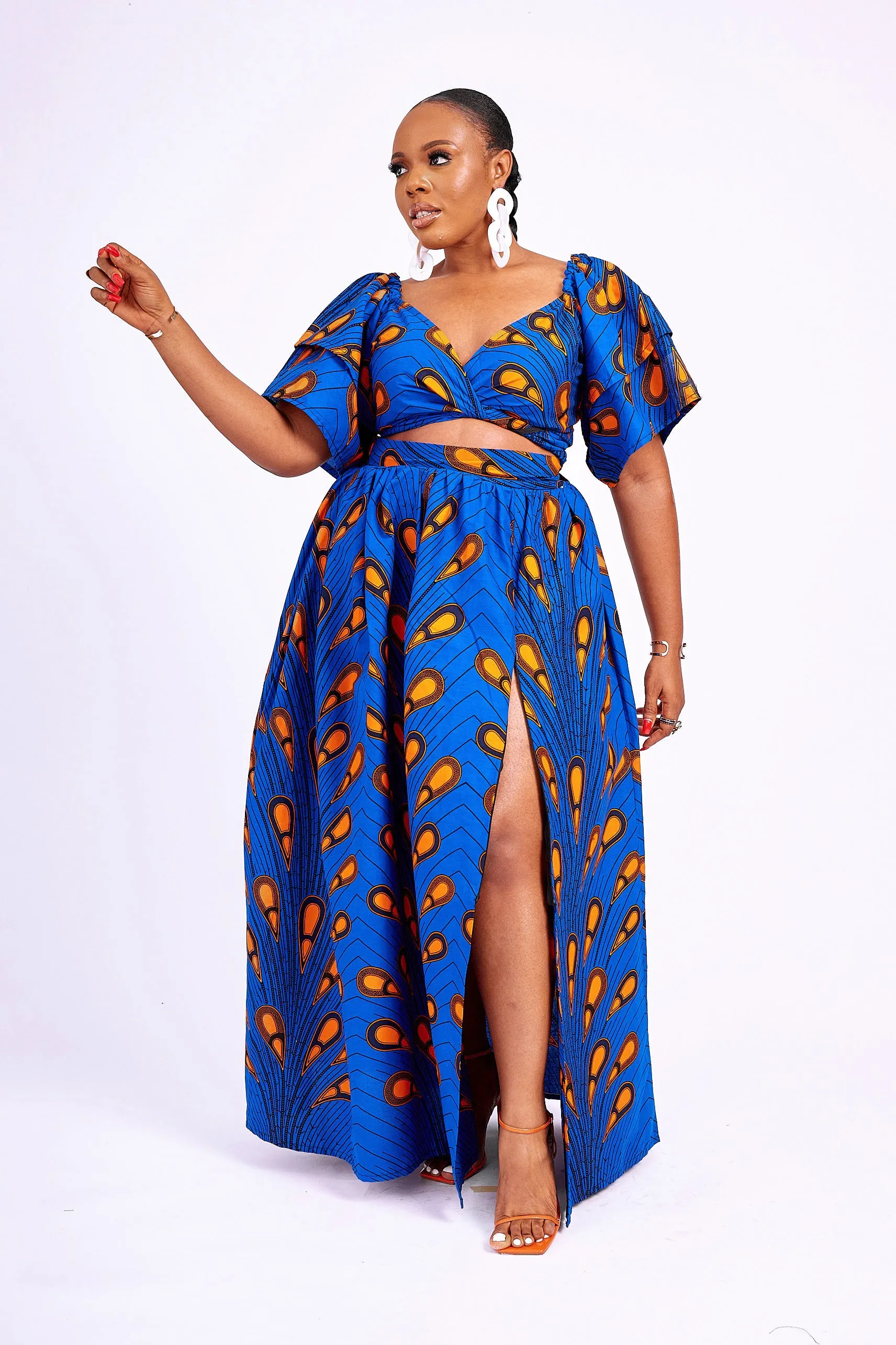 TADE AFRICAN PRINT MAXI SKIRT