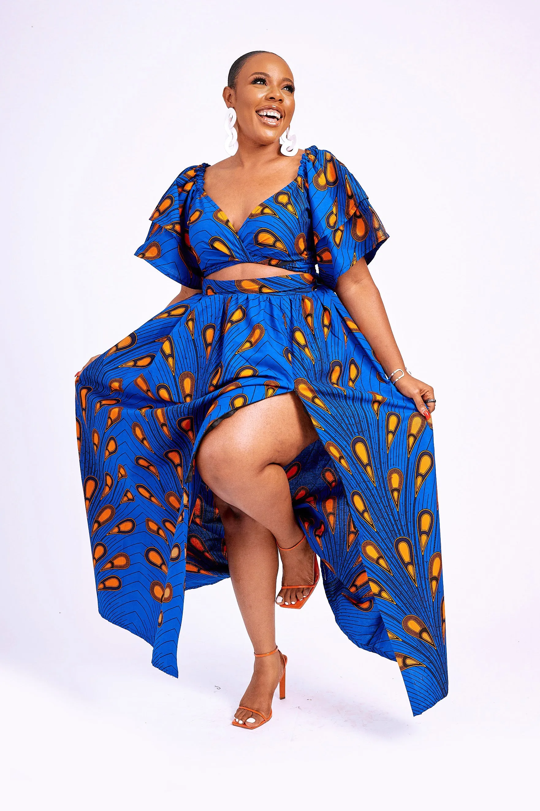 TADE AFRICAN PRINT MAXI SKIRT