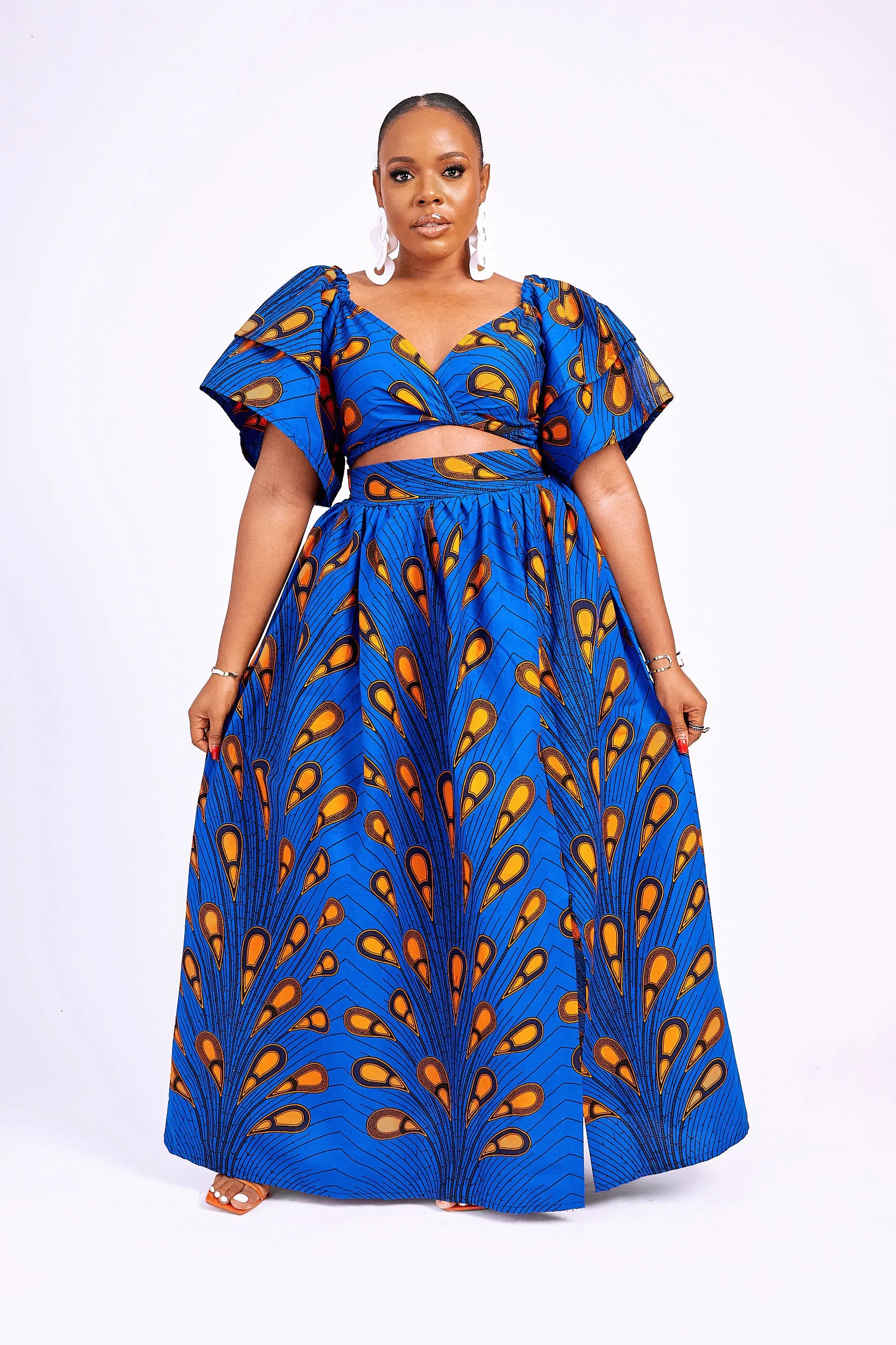TADE AFRICAN PRINT MAXI SKIRT