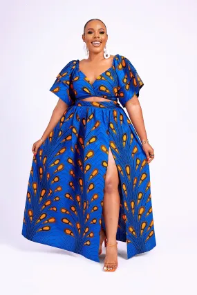 TADE AFRICAN PRINT MAXI SKIRT