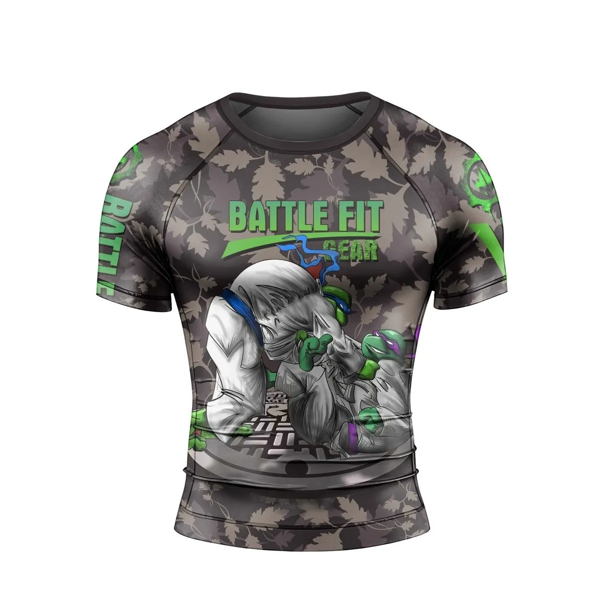 Teenage Mutant Ninja Turtle Men's Short Sleeve Rash Guard