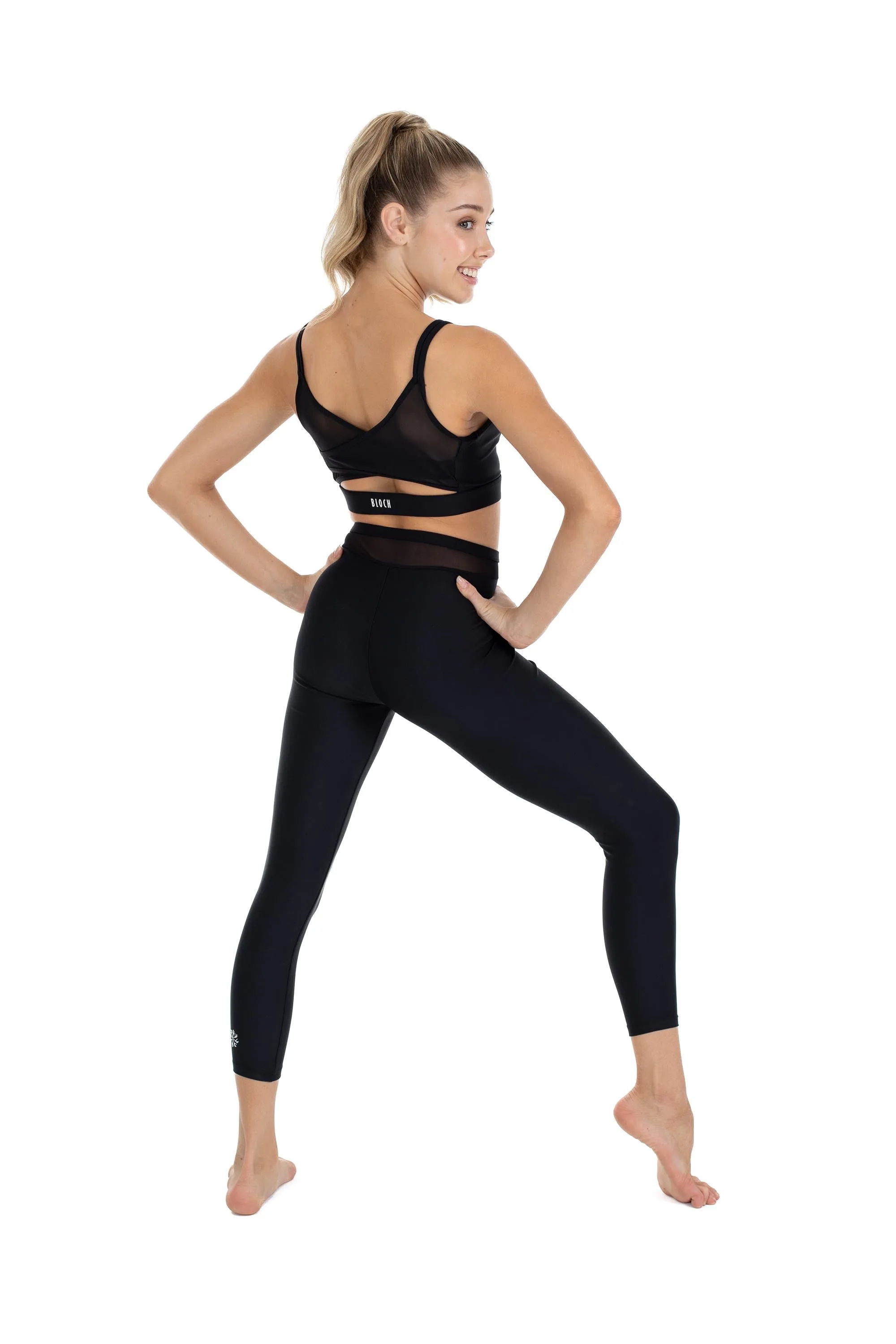 TFM1831G4 - Bloch X Flo Active Sydney Mesh Insert Leggings