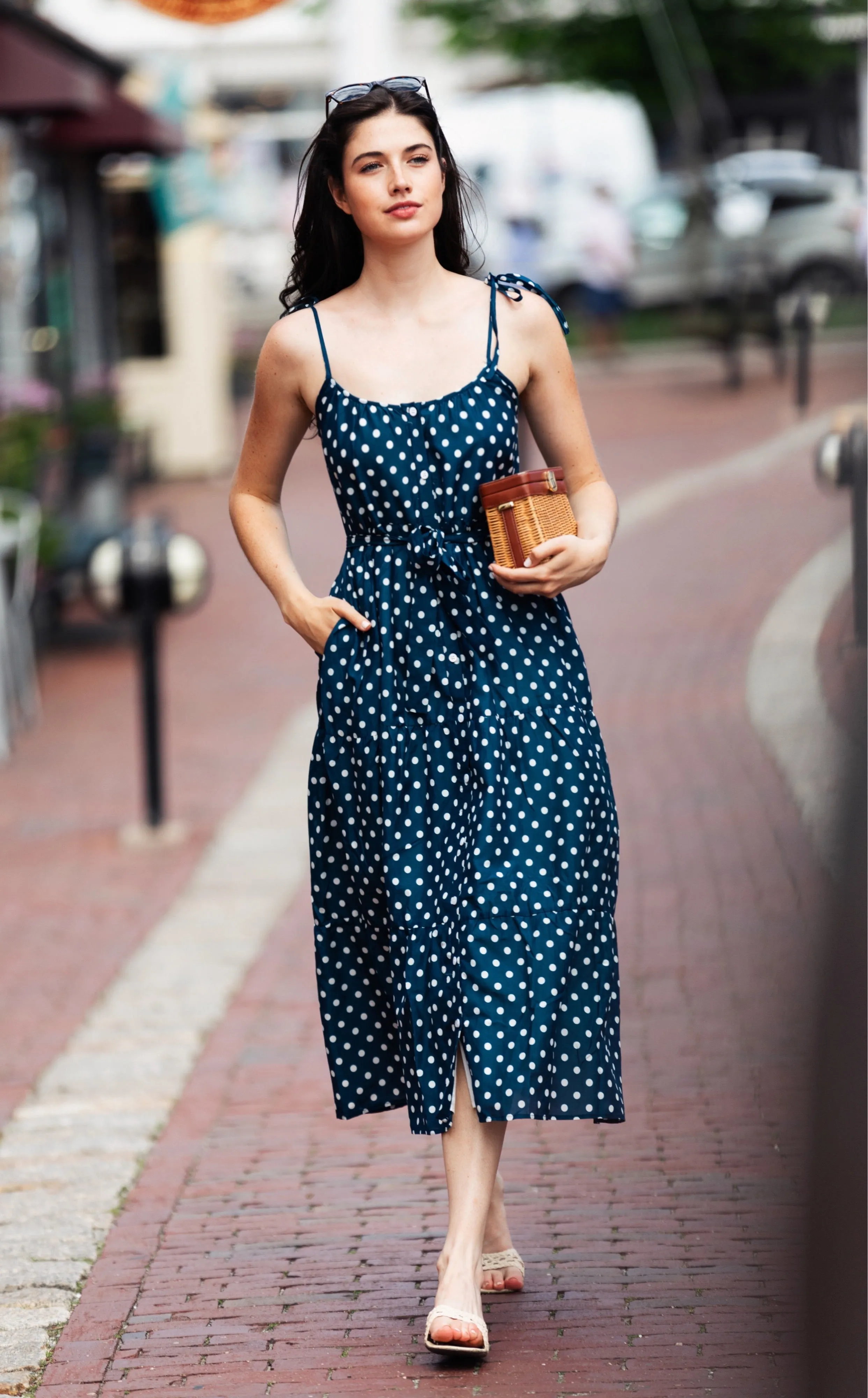 The Grace Polka Dot Maxi Dress