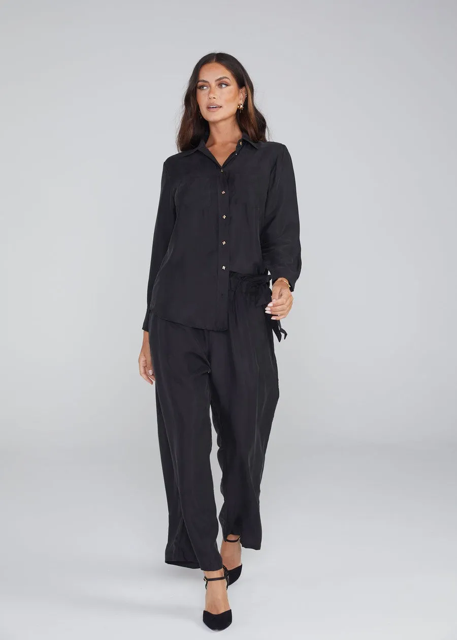 The Silk Long-sleeve Shirt