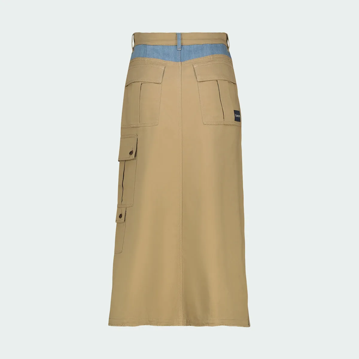 TSHEPO MAXI SKIRT, KHAKI