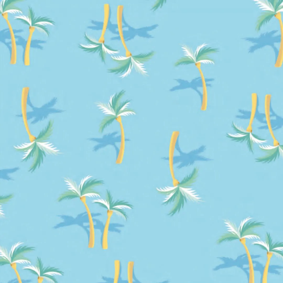 Two-Piece Set in Palm - Blue