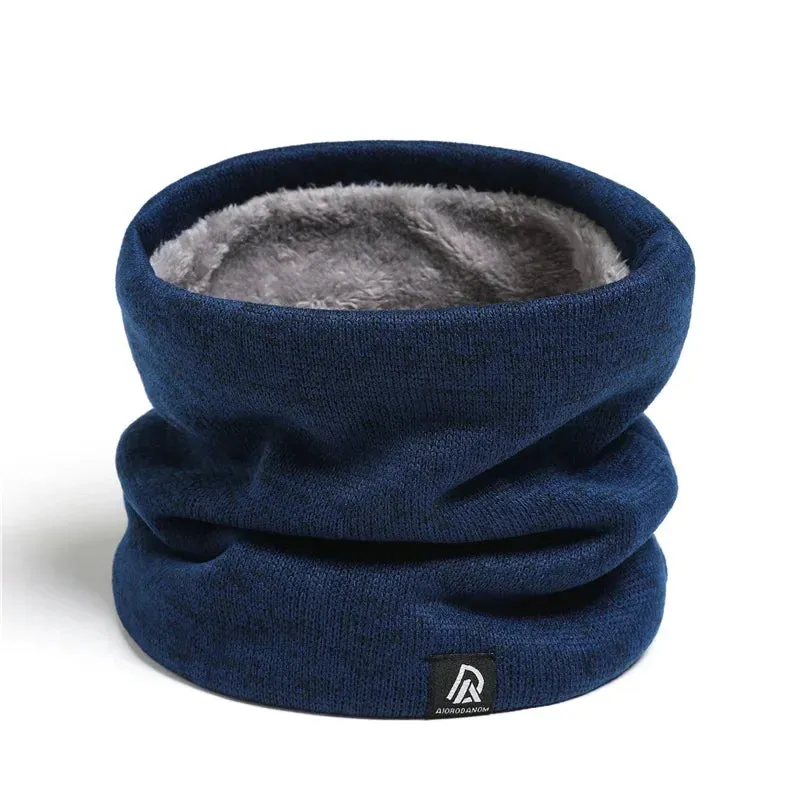 Unisex Cashmere Plush Winter Scarf – Warm Snood, Full Face Mask, Neck Warmer