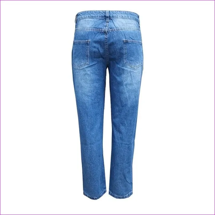 Vintage Stars and the Stripes Distressed Ripped Patch Jeans