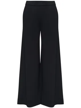 Viscose Nylon Ponte High Slit Pants