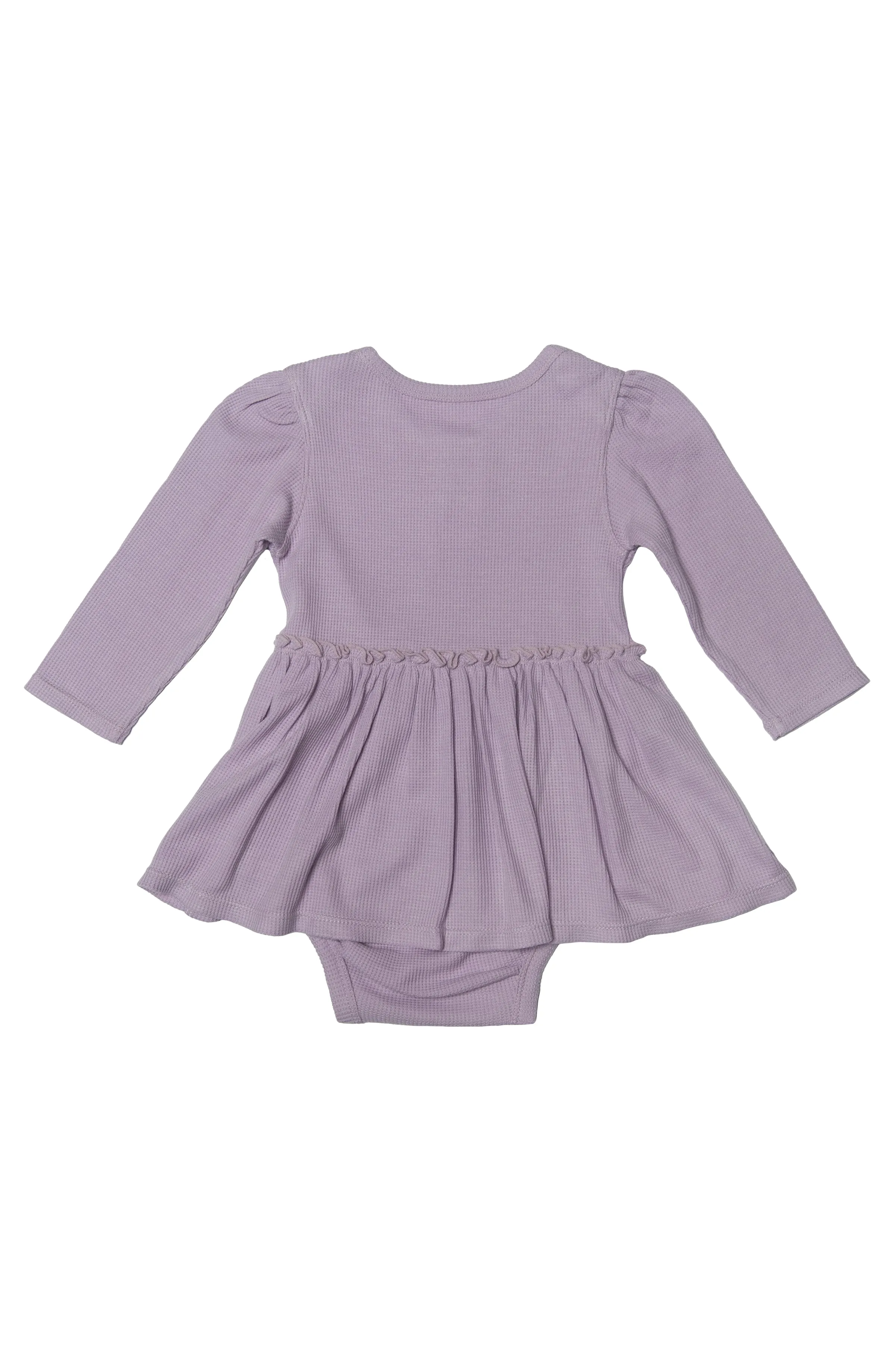 Waffle Long Sleeve Bodysuit Dress