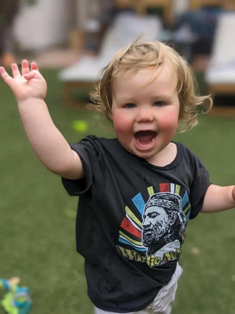 Willie Nelson Organic Short Sleeve Onesie