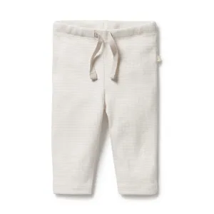Wilson   Frenchy Organic Stripe Rib Legging- Clay