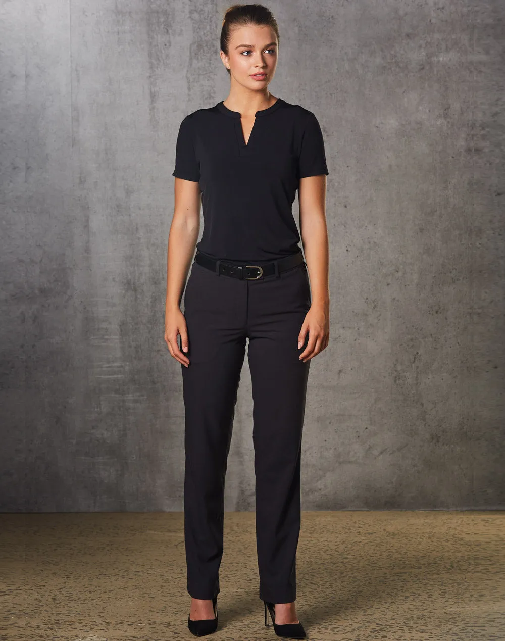 Winning Spirit Women's Poly/Viscose Stretch Flexi Waist Utility Pants (M9440)