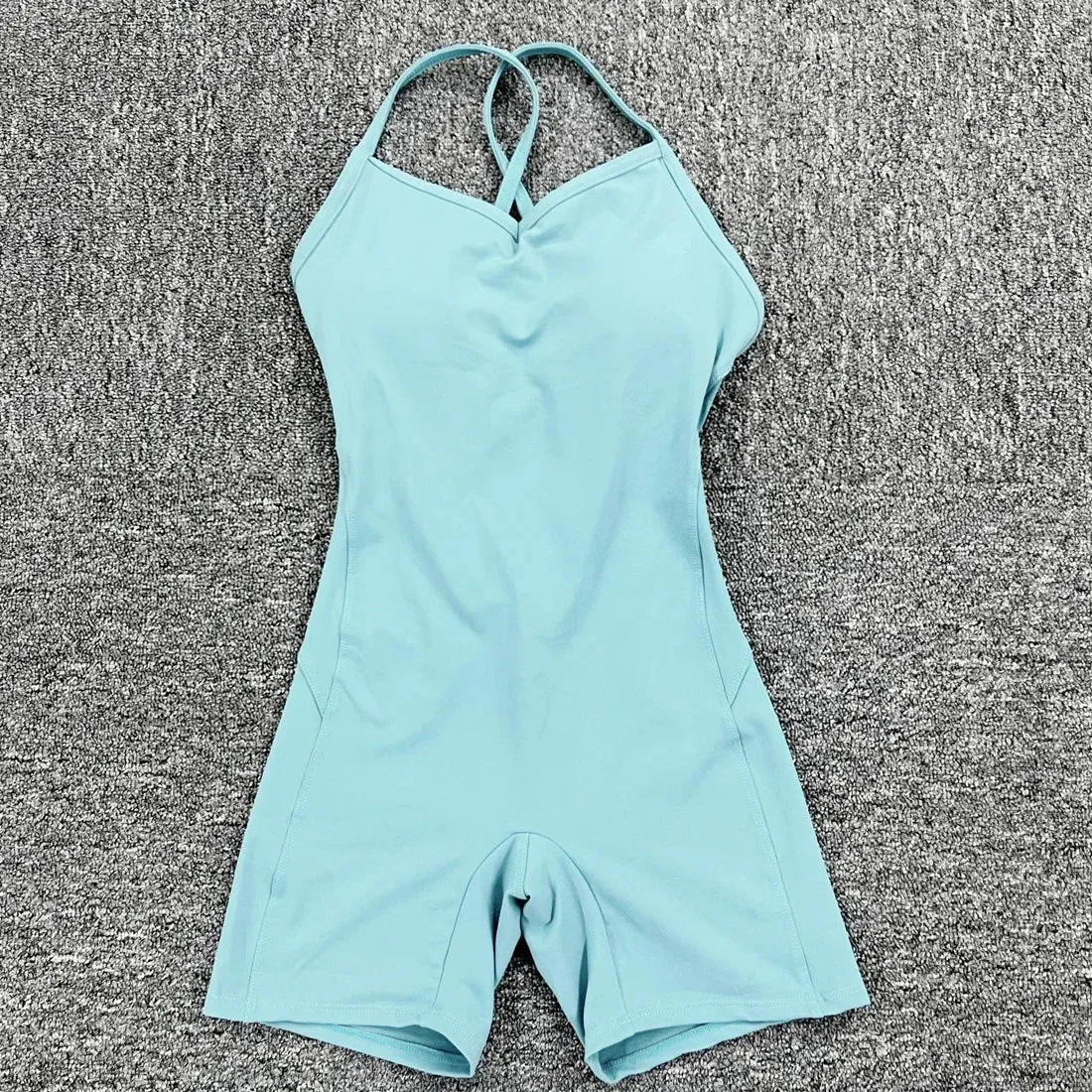 Women Athleisure Fitness Bodysuit 2023 Backless One Piece Yoga Jumpsuit Sports Gym Workout Clothes for Women Tights Active Wear