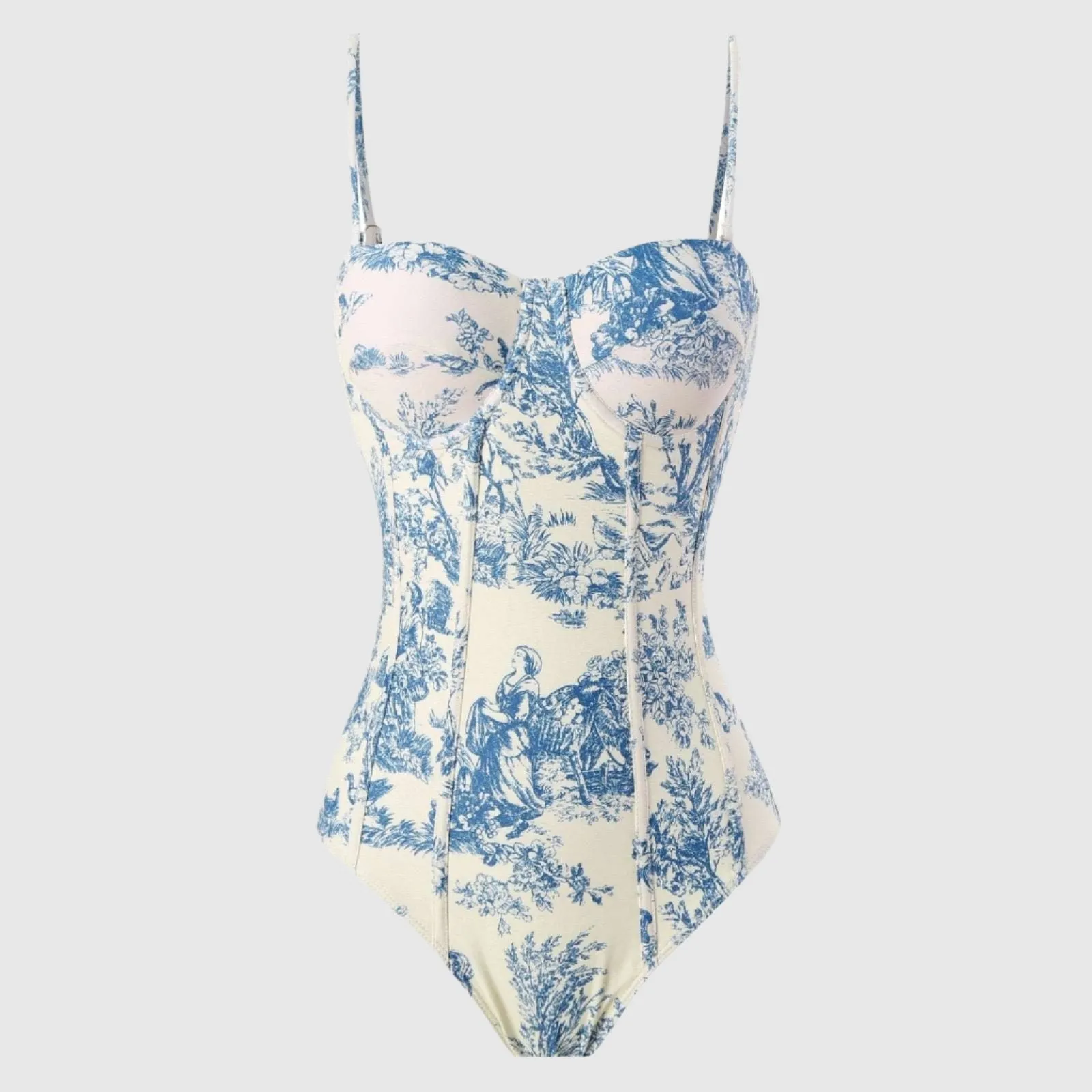 Women's One-piece Swimsuit with Cover-up Scarf