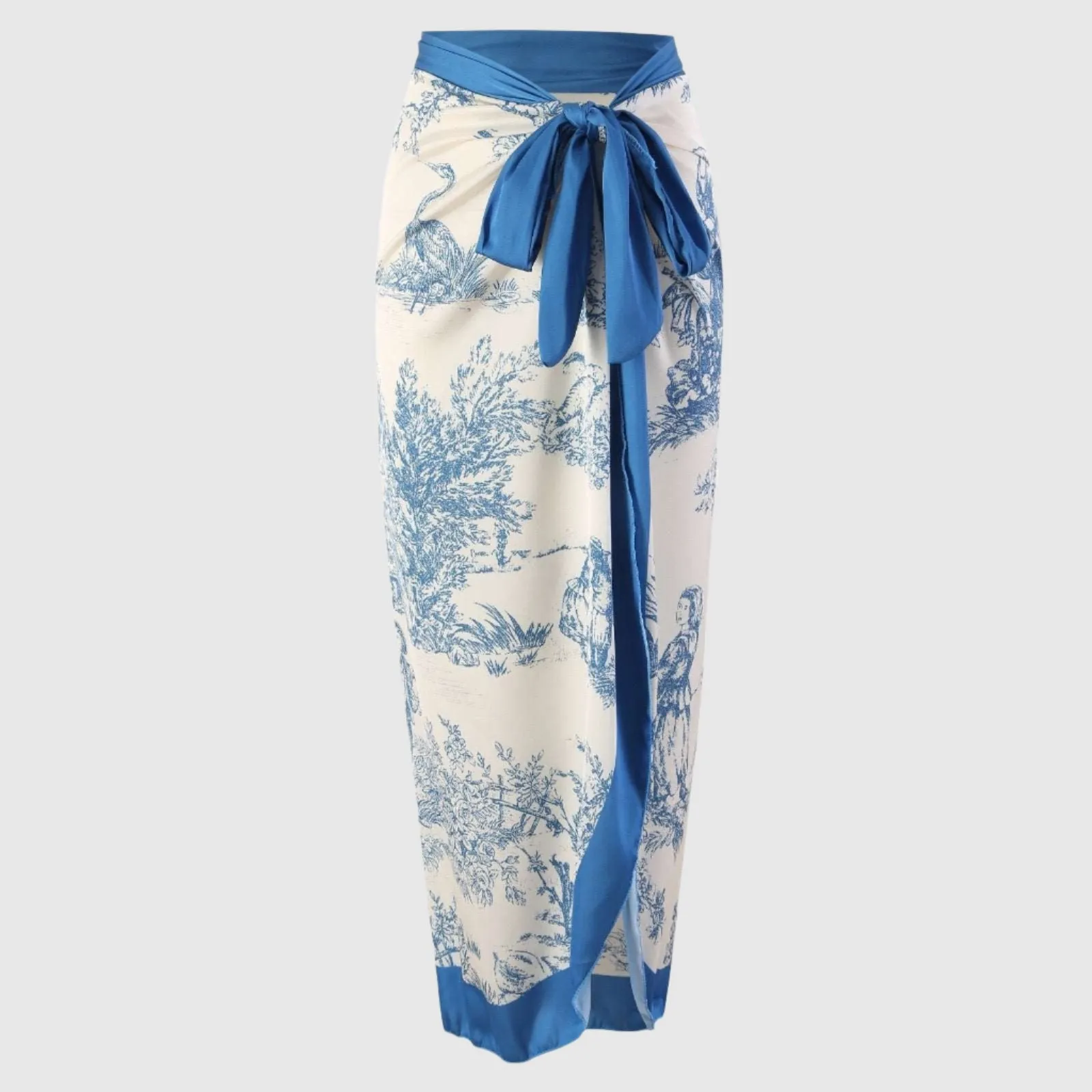 Women's One-piece Swimsuit with Cover-up Scarf