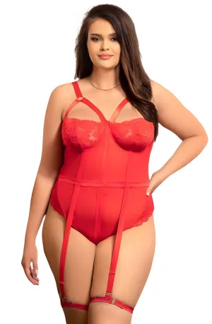 YesX YX858Q Red Bodysuit