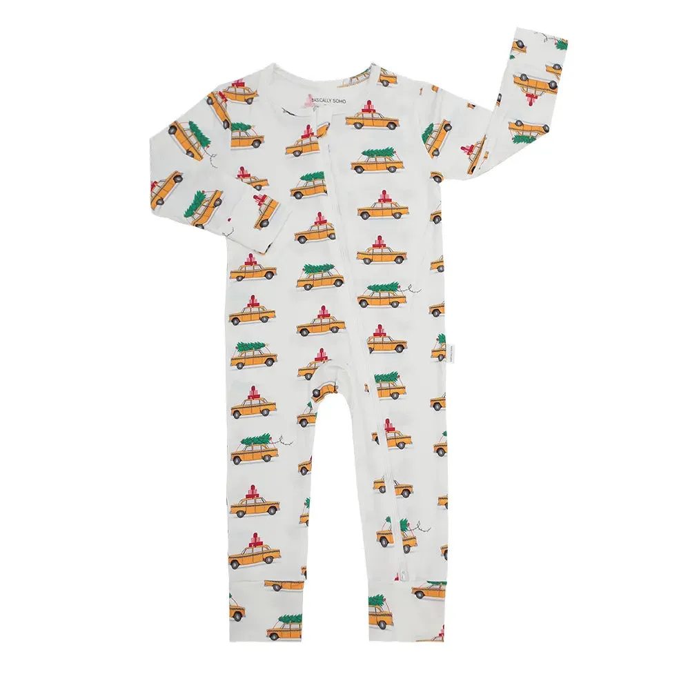 Zippered Romper in Christmas In New York